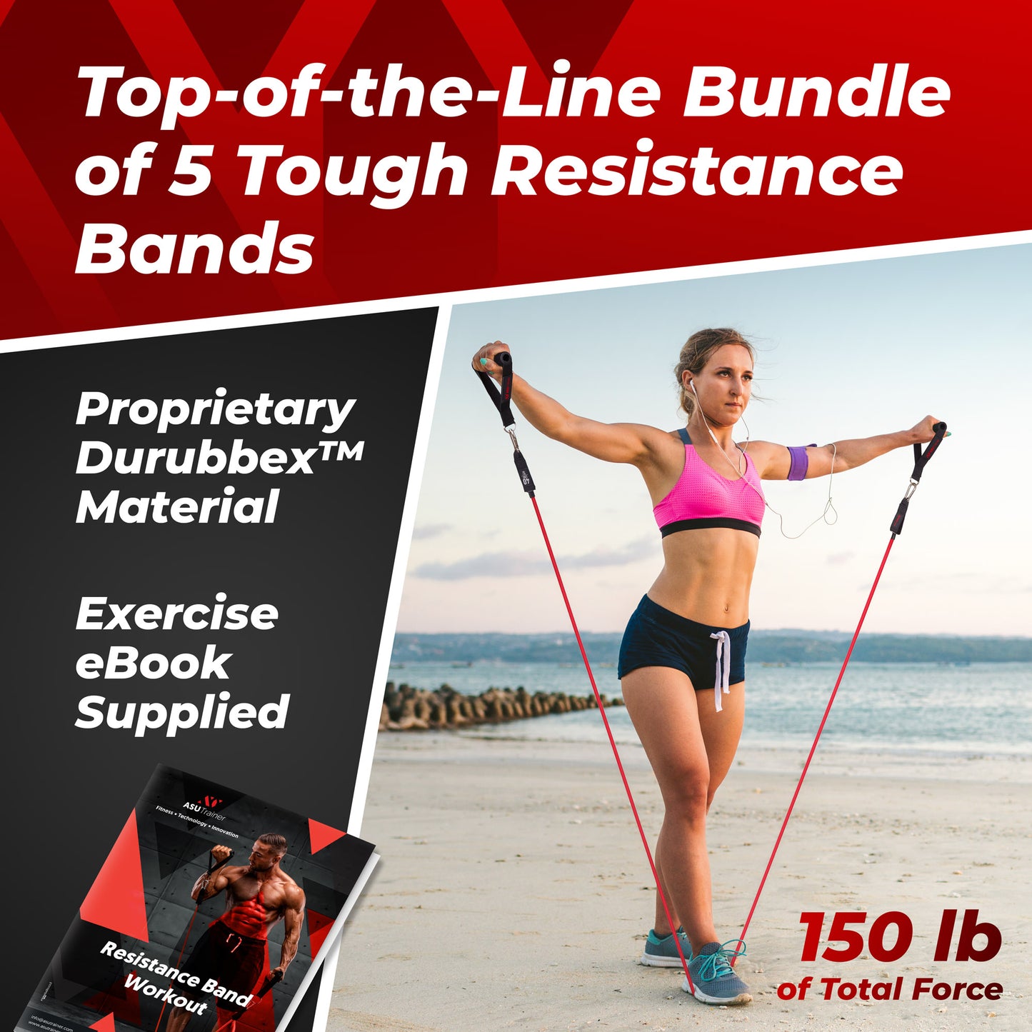 Resistance Tube Bands By ASU Trainer