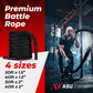 Poly Dacron Weighted Battle Ropes By ASU Trainer