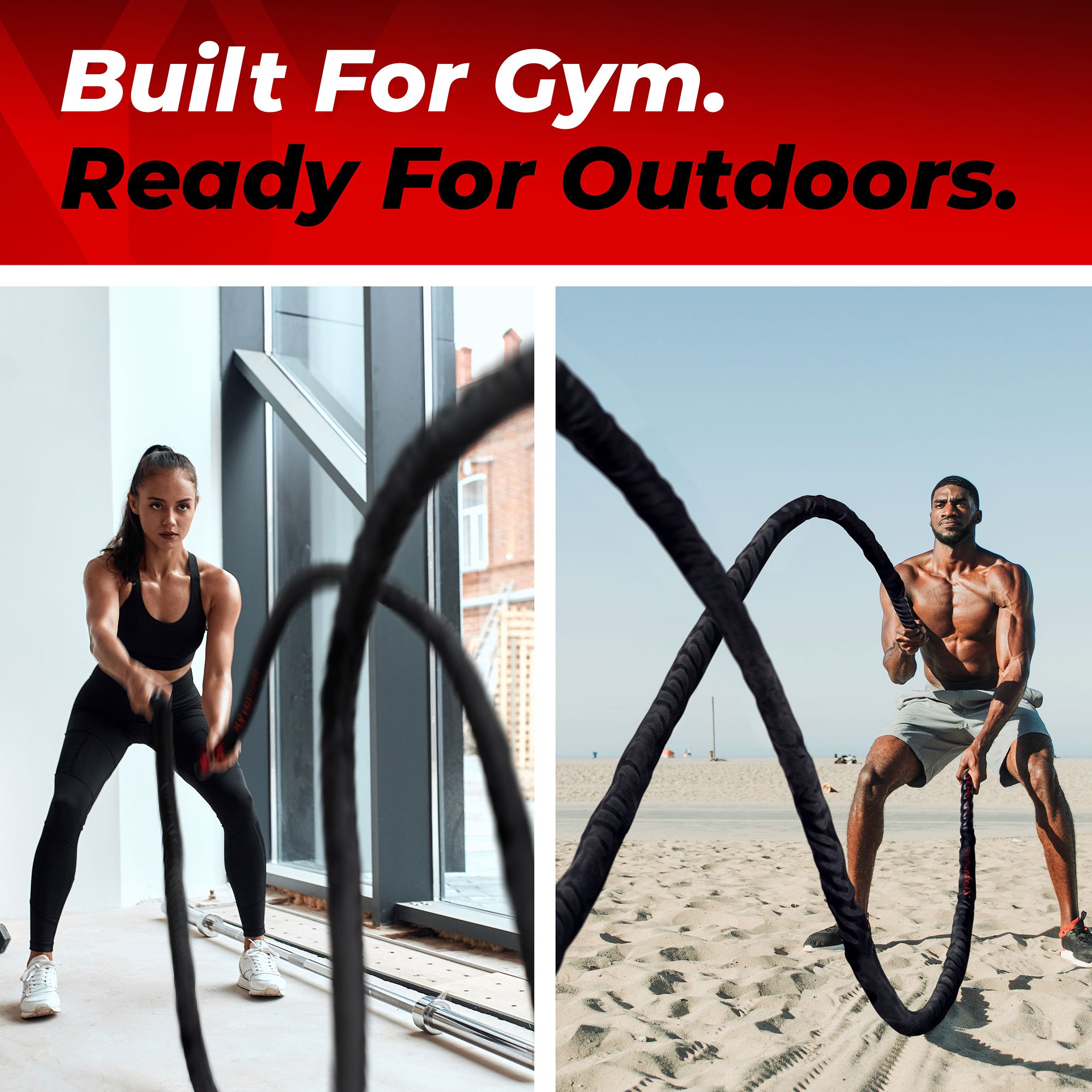 Weighted best sale battle ropes